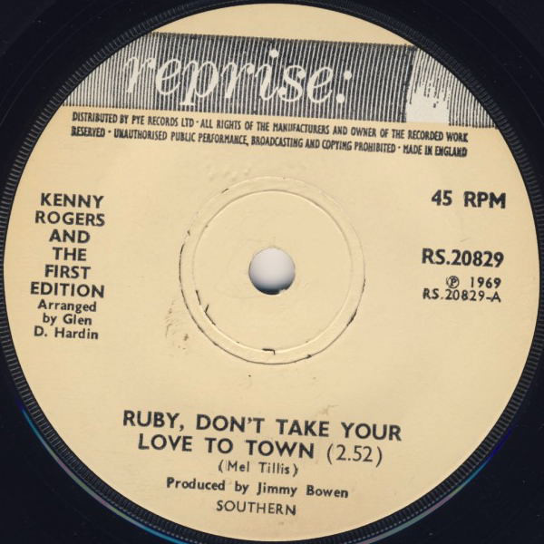 Kenny Rogers And The First Edition - Ruby Dont Take Your Love To Town