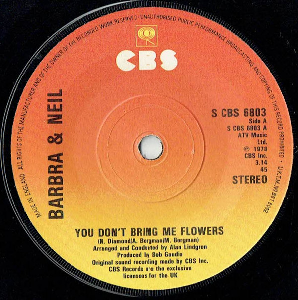 Barbra  Neil - You Dont Bring Me Flowers