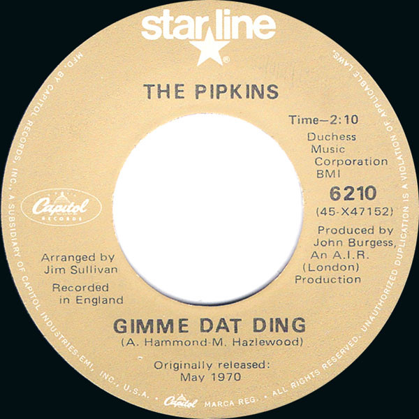 The Pipkins  Hotlegs -  Gimme Dat Ding  Neanderthal Man