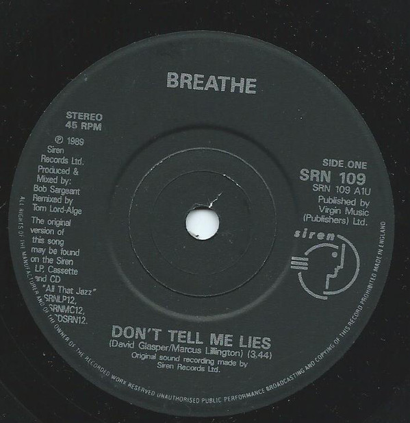Breathe - Dont Tell Me Lies