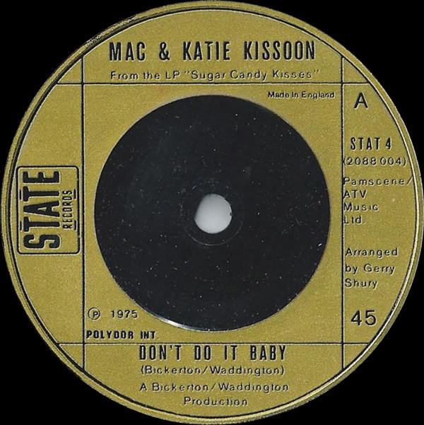 Mac And Katie Kissoon -  Dont Do It Baby