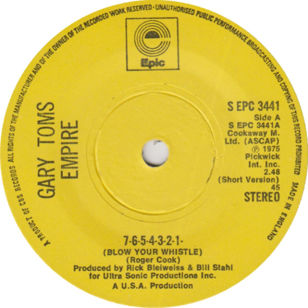 Gary Toms Empire -  7654321 Blow Your Whistle