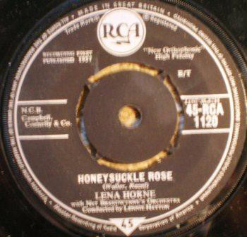 Lena Horne With Nat Brandwynnes Orchestra - Honeysuckle Rose