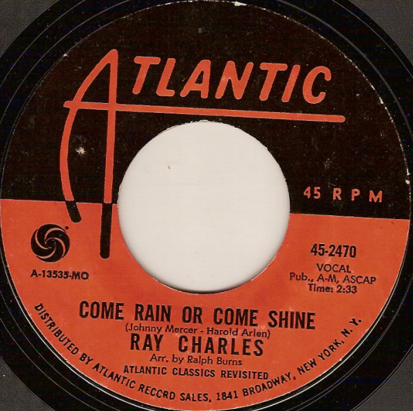 Ray Charles - Come Rain Or Come Shine