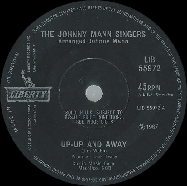 The Johnny Mann Singers - Upup And Away
