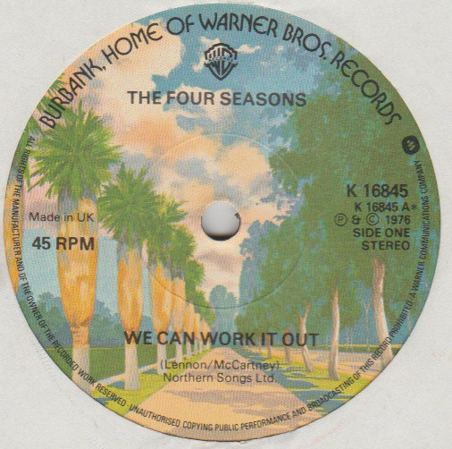 The Four Seasons - We Can Work It Out