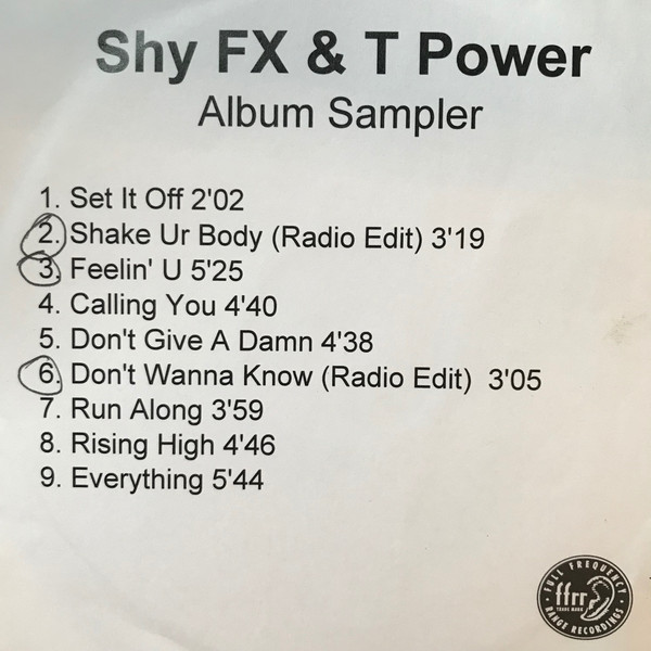 Shy FX  T Power - Set It Off Album Sampler
