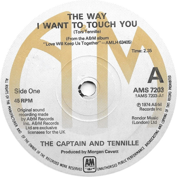 The Captain And Tennille - The Way I Want To Touch You