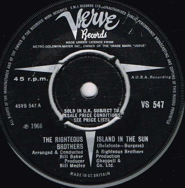 The Righteous Brothers - Island In The Sun