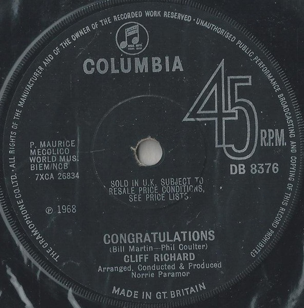 Cliff Richard - Congratulations
