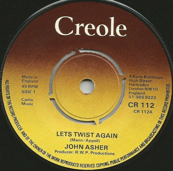 John Asher  The Ashers - Lets Twist Again  Twister