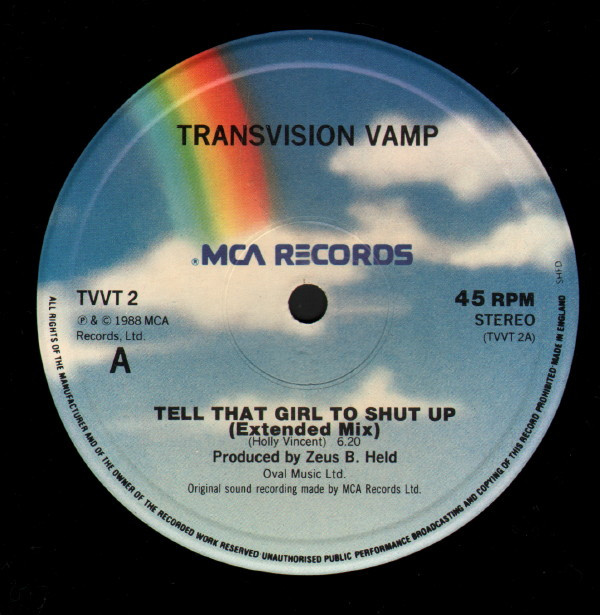Transvision Vamp - Tell That Girl To Shut Up