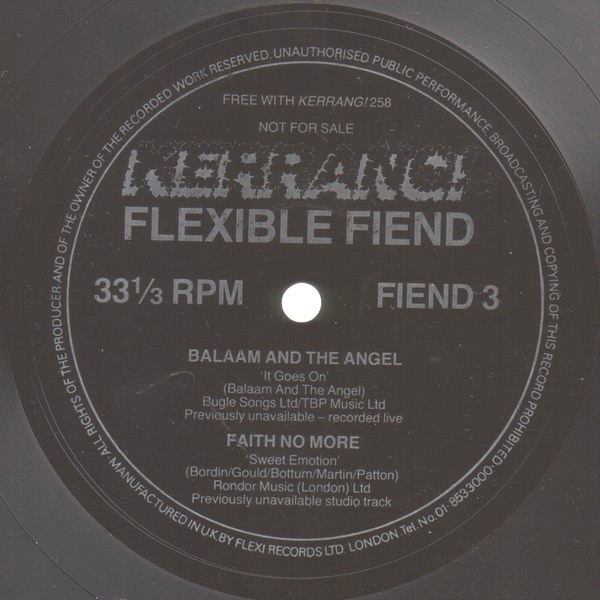 Balaam And The Angel  Faith No More -  Kerrang Flexible Fiend