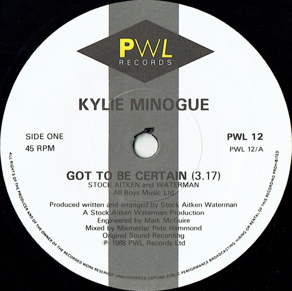 Kylie Minogue - Got To Be Certain