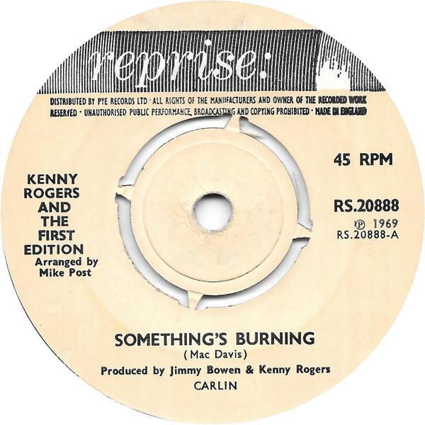 Kenny Rogers And The First Edition - Somethings Burning