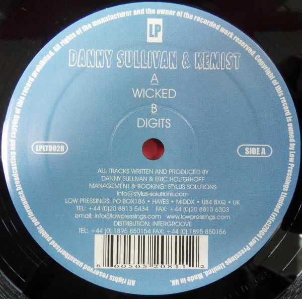Danny Sullivan  Kemist - Wicked  Digits
