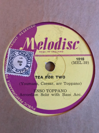 Enso Toppano - Tea For Two  Hora Staccato