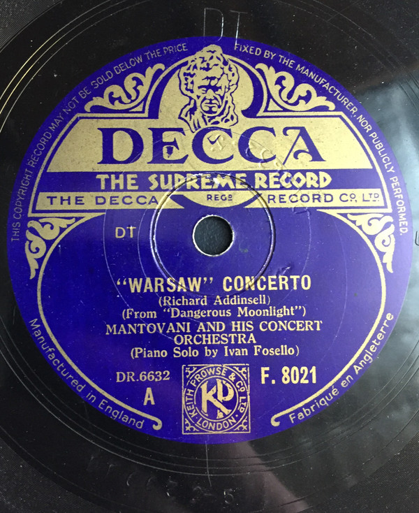 Mantovani And His Concert Orchestra -  Warsaw Concerto