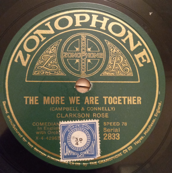 Clarkson Rose -  The More We Are Together  Oh What A Happy Land