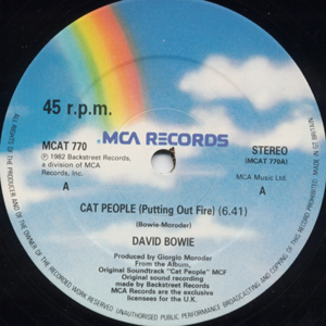 David Bowie - Cat People Putting Out Fire