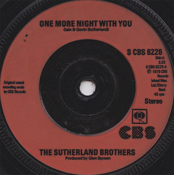 Sutherland Brothers - One More Night With You