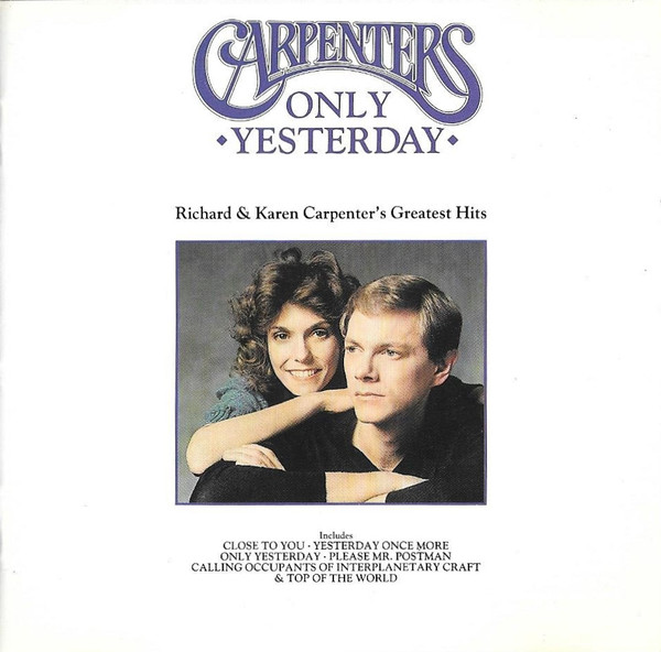 Carpenters -  Only Yesterday   Carpenters Greatest Hits