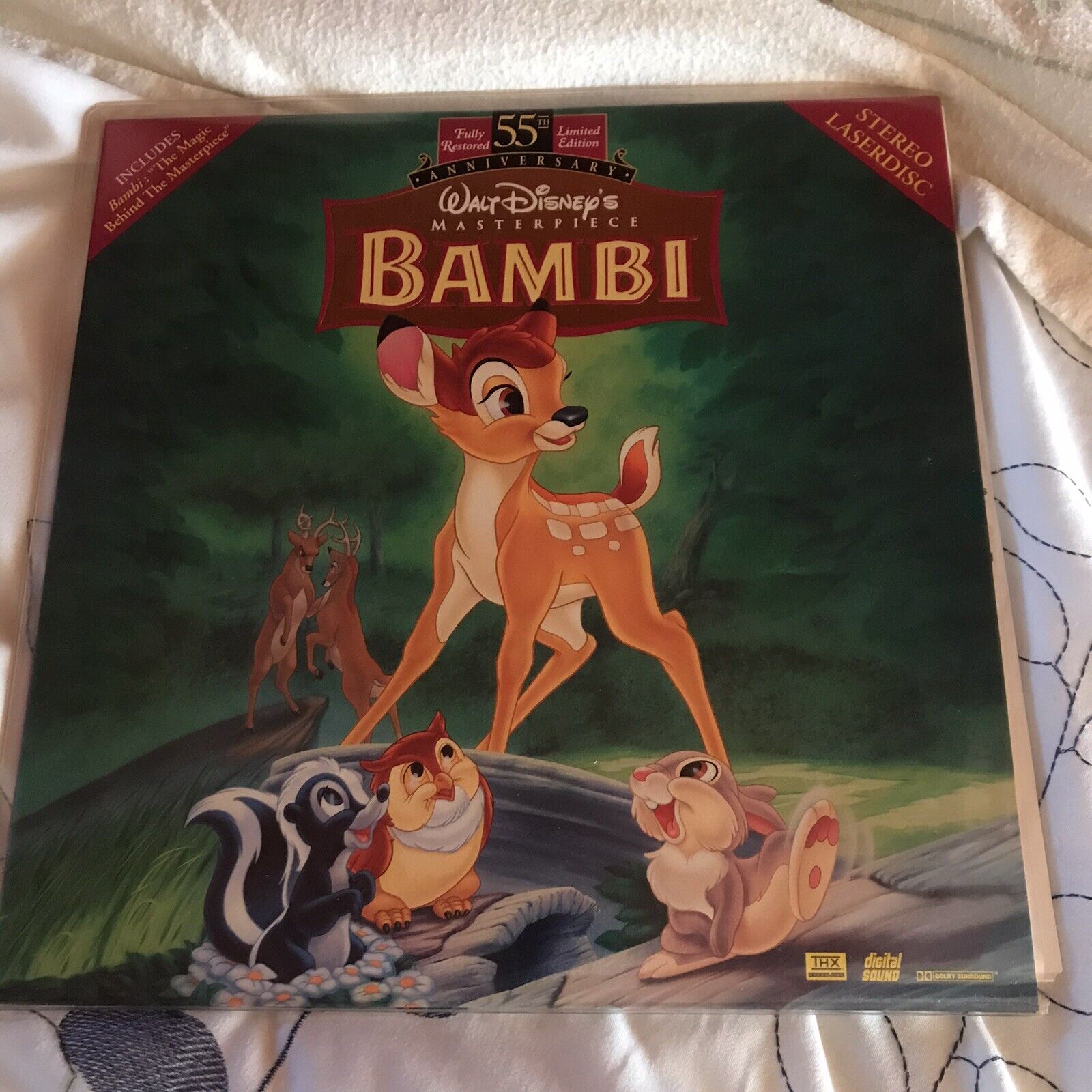 Disney - Bambi LaserDisc  Walt Disney 55th Anniversary