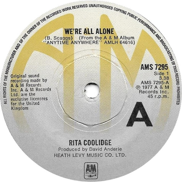 Rita Coolidge - Were All Alone