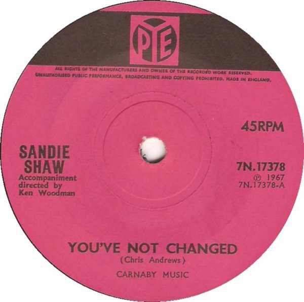 Sandie Shaw - Youve Not Changed