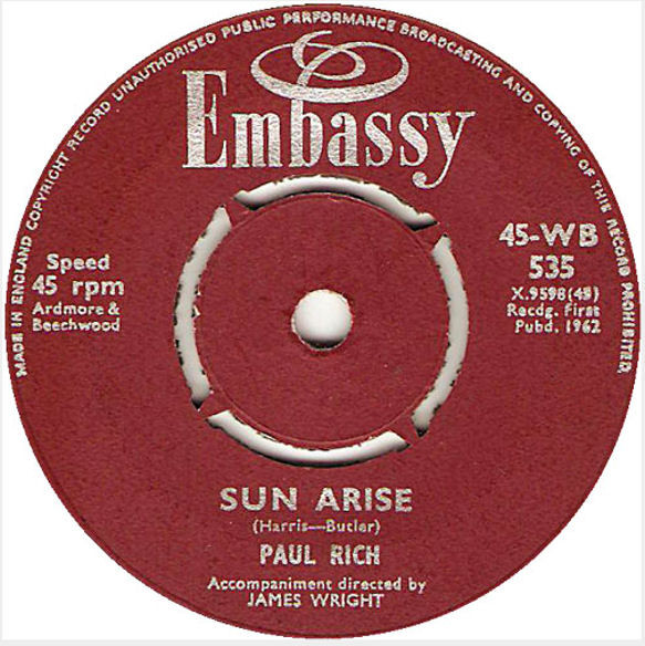Paul Rich -  Sun Arise If Only Tomorrow Could Be Like Today