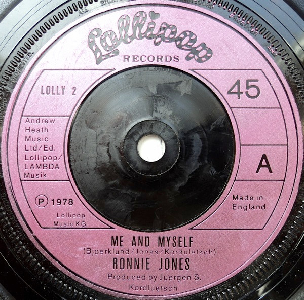 Ronnie Jones -  Me And Myself