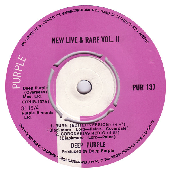 Deep Purple - New Live  Rare Vol 2