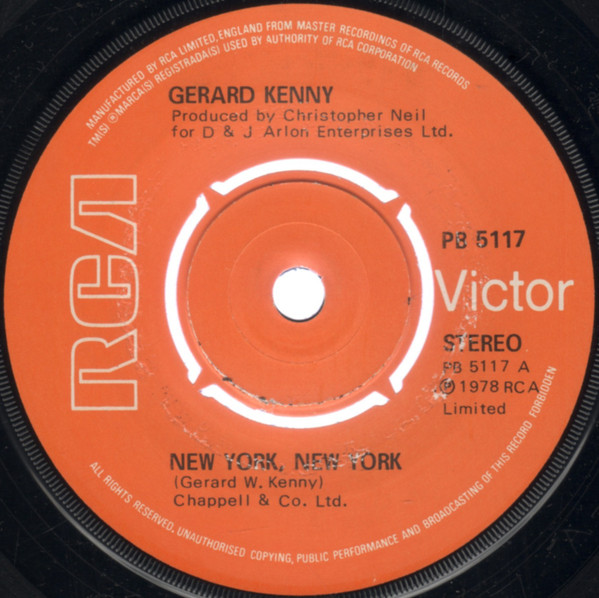 Gerard Kenny - New York New York