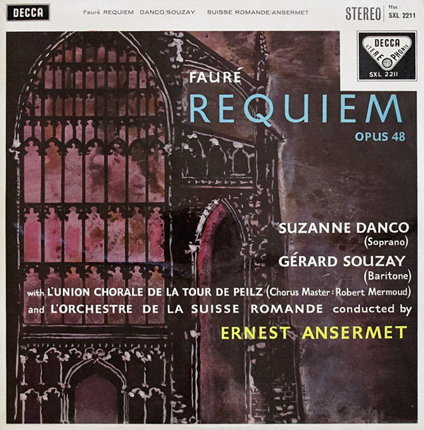 Faur Suzanne DancoGrard SouzayErnest Ansermet - Requiem Opus 48