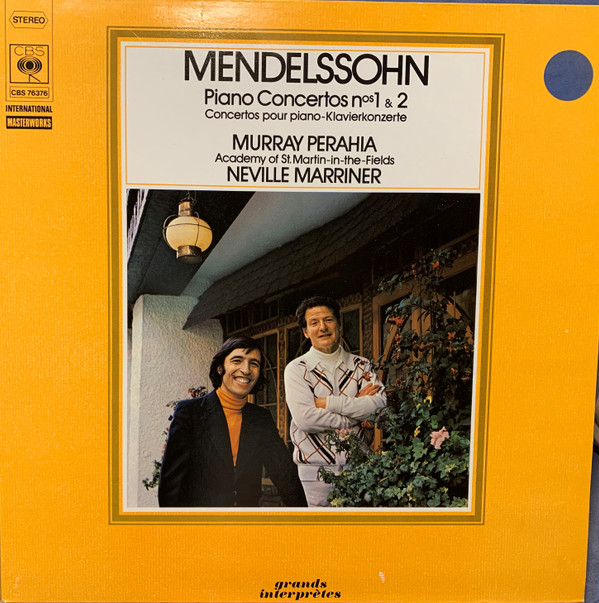 Mendelssohn Murray Perahia Neville Marriner - Piano Concertos Nos 1  2