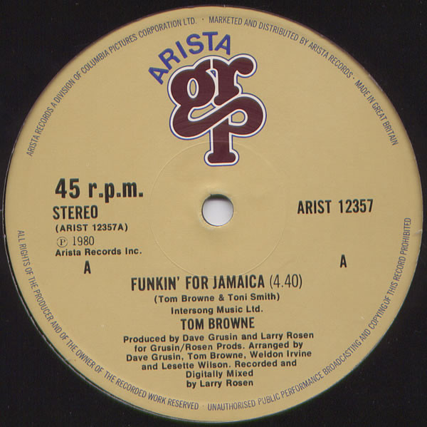 Tom Browne - Funkin For Jamaica