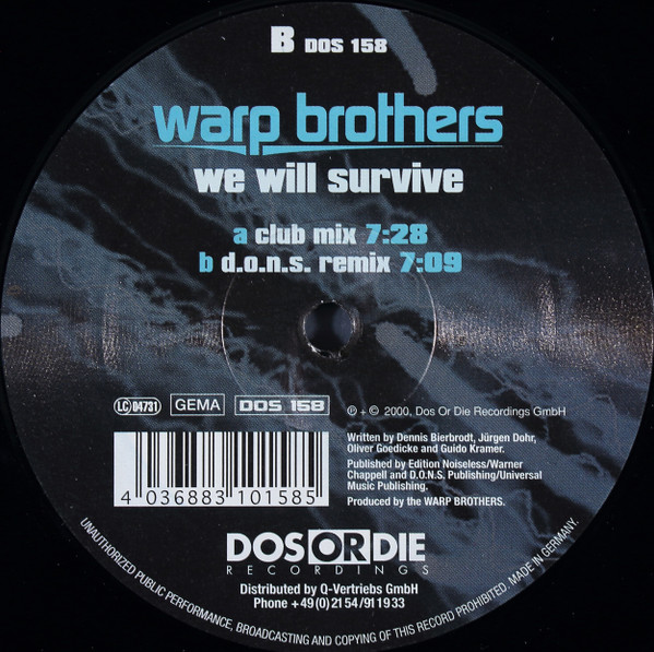 Warp Brothers -  We Will Survive