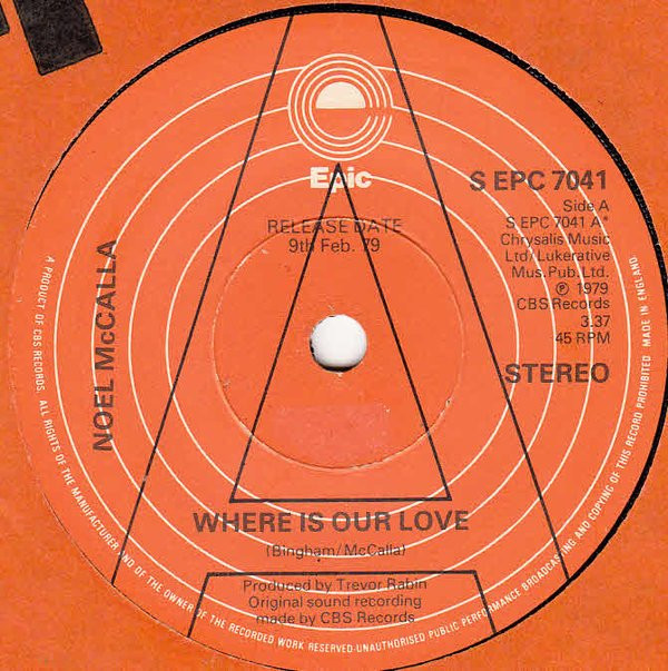 Noel McCalla - Where Is Our Love