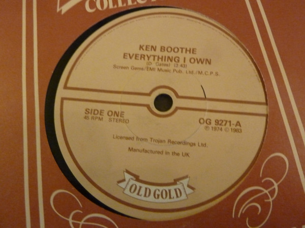 Ken Boothe  John Holt -  Everything I Own  Help Me Through The Night