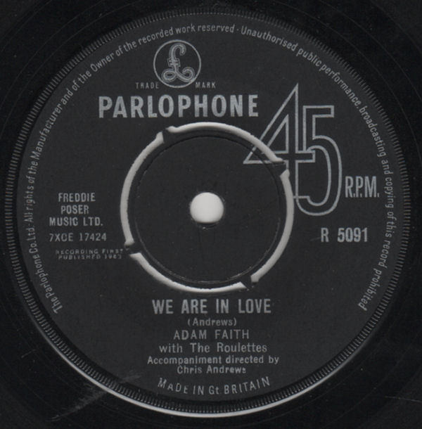 Adam Faith With The Roulettes -  We Are In Love