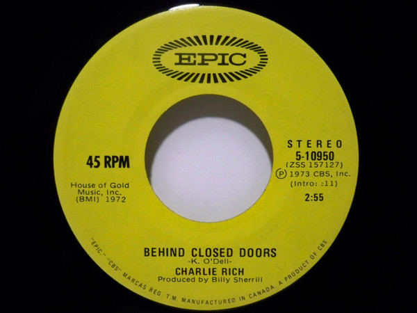 Charlie Rich - Behind Closed Doors  A Sunday Kind Of Woman