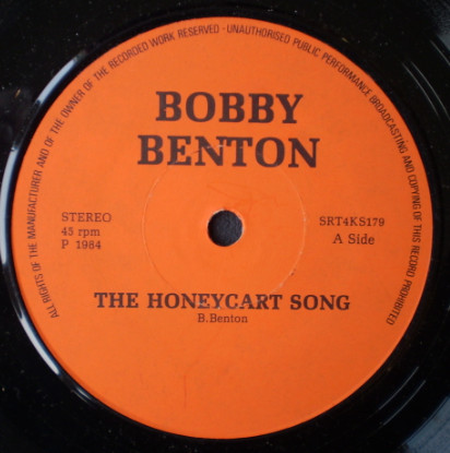 Bobby Benton - The Honeycart Song Autographed