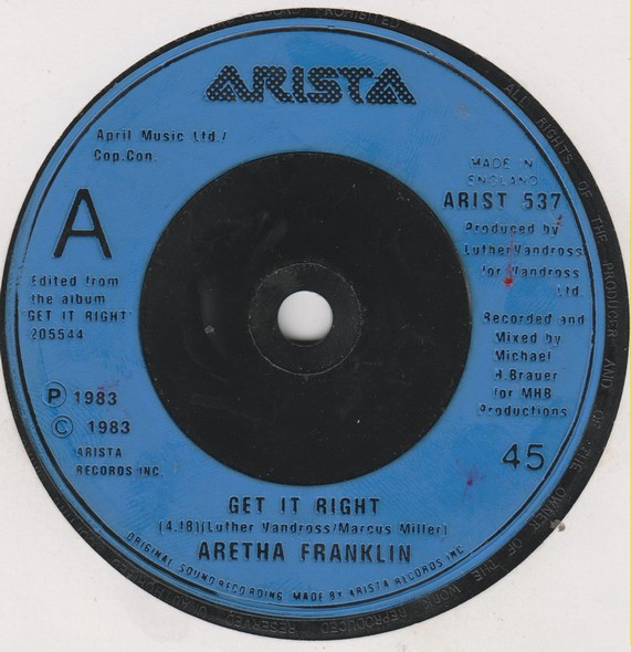 Aretha Franklin - Get It Right