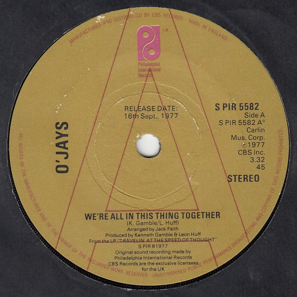 The OJays - Were All In This Thing Together Promo