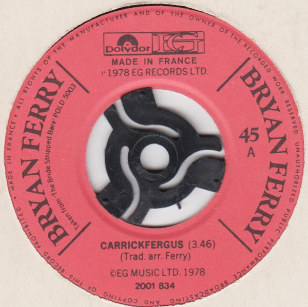 Bryan Ferry - Carrickfergus