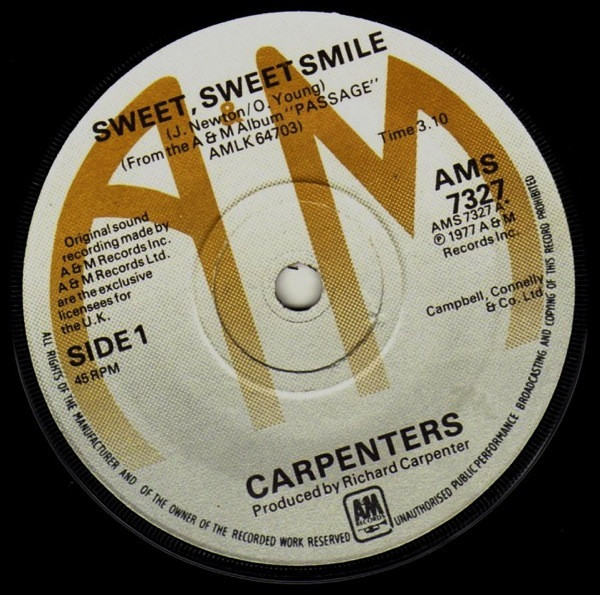 Carpenters - Sweet Sweet Smile