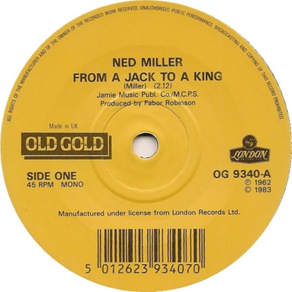 Ned Miller - From A Jack To A King  Do What You Do Do Well