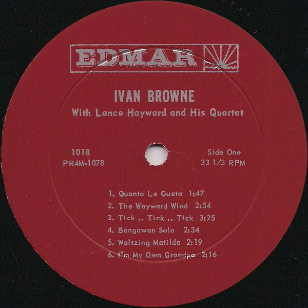 Ivan Browne - Ivan Browne And His Guitar  Virgin Isle Hilton