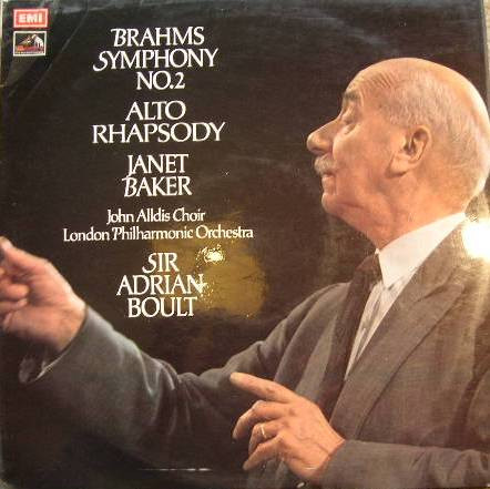 Brahms Janet Baker John Alldis Adrian Boult LPO - Symphony No2  Alto Rhapsody