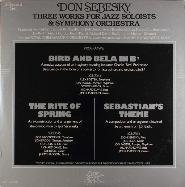 Don Sebesky - Three Works For Jazz Soloists  Symphony Orchestra